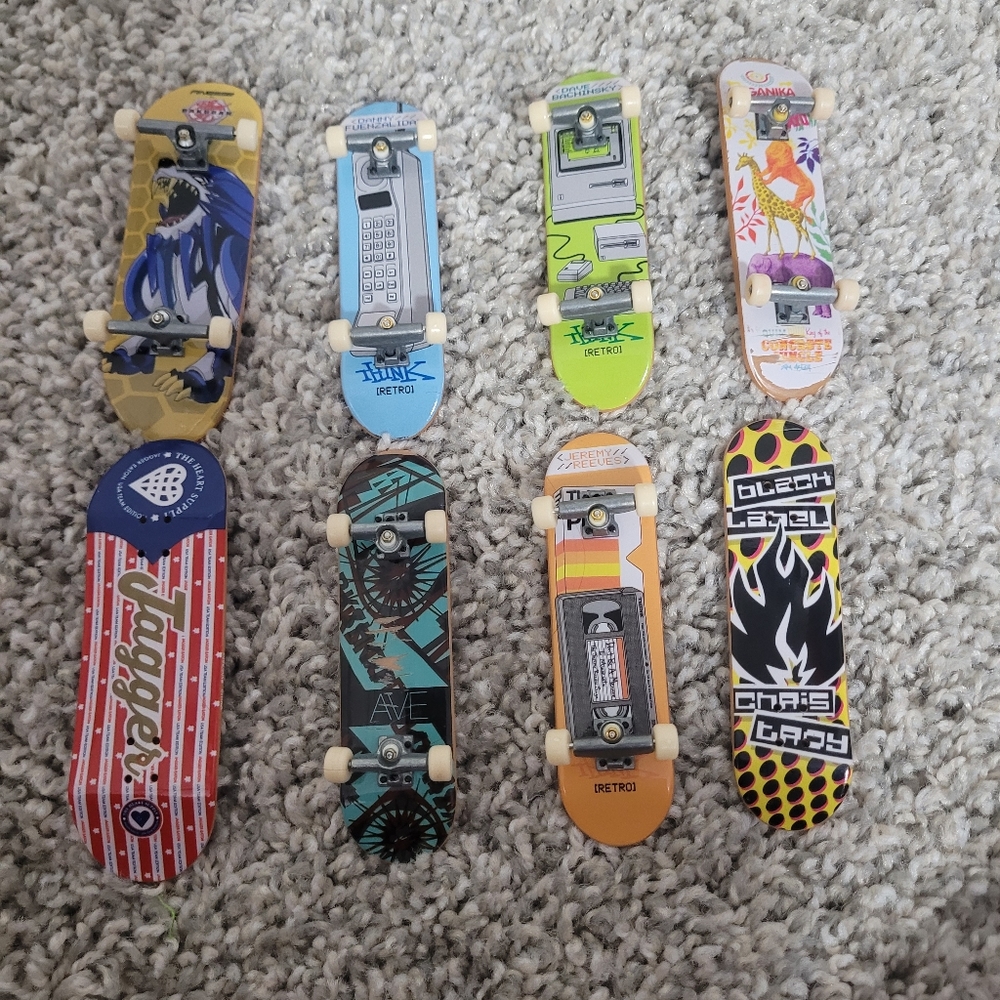 8 tech decks.